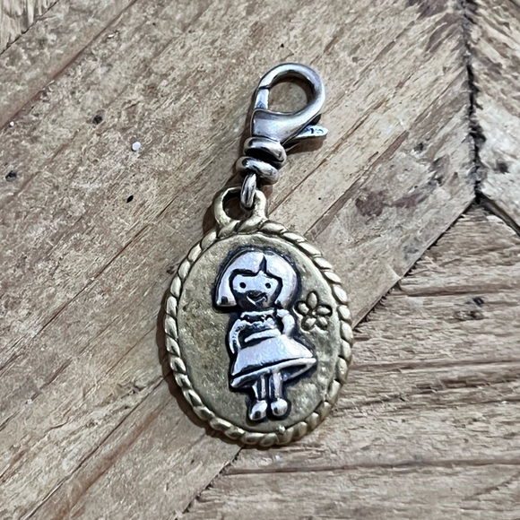 retired Silpada Sterling Silver Brass Charms boy girl dog tree cross U PICK - Picture 2 of 15